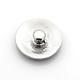 Botones a presión antiguos de la joyería de la letra del esmalte de la aleación del cinc del tono plateado SNAP-N010-86A-NR-2