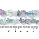 Hilos de perlas de fluorita naturales ásperos en bruto G-B065-C19-5