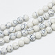 Chapelets de perles de howlite naturelle G-T053-6mm-01-1