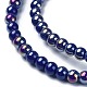 Chapelets de perles en verre opaque électrolytique GLAA-XCP0001-36-3
