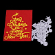 金属切削フレームダイスステンシル  DIYスクラップブッキング/フォトアルバム用  装飾的なエンボス印刷紙のカード  クリスマス  マットプラチナカラー  10.6x8.2cm X-DIY-O006-04-5
