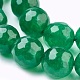 Chapelets de perles en jade de malaisie naturelle G-K288-6mm-11-3