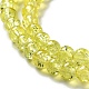 Spray Painted Crackle Glass Beads Strands CCG-Q001-4mm-04-2