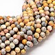 Perles rondes naturelles en pierre picasso / jaspe picasso G-P075-42-10mm-1