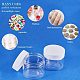 PandaHall 1 Set Transparent Plastic Bead Containers Column Shape Bottles Clear Bead Containers for Jewelry Storage 5x4.3cm PH-CON-WH0028-01B-5
