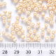 8/0 perles de rocaille rondes en verre de peinture de cuisson SEED-S036-01B-19-3