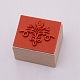木の切手  ゴム入り  混合形状  花柄  16~32x26~65x26mm  8個/箱 DIY-WH0177-76B-5