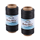 OLYCRAFT 260M Leather Thread Black 150D/0.8mm Sewing Waxed Thread Stitching Thread Cord for Leather Crafts Book Binding and Shoes Repairing YC-OC0001-01G-1