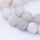 Natural Agate Beads Strands G-Q462-6mm-09-1
