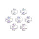 Transparentes bouchons acrylique de perles TACR-Q273-06-1