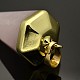 Brass Gemstone Cone Pendulum Pendants G-M131-04-2
