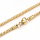304 Stainless Steel Popcorn Chain Necklaces NJEW-J032-22G-1