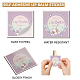 CRASPIRE Lip Balm Labels 80pcs Homemade Lip Balm Labels 2” Clear Lip Balm Labels for Tubes Printable Waterproof Lip Balm Stickers Labels for Lip Balm Handcream Candle Container（Flowers-Pink Purple） DIY-CP0007-95A-3