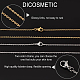 Dicosmetic 20 Stück 2 Farben 1.5 mm 316 chirurgische Edelstahl-Kabelkettenhalsketten für Männer und Frauen STAS-DC0005-59-4