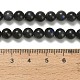 Натуральные черные лабрадоритные бусинки G-L642-B15-6mm-5
