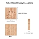 Decorazioni espositive in legno naturale creatcabin DJEW-CN0001-10-2