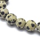 Natürliche dalmatinische Jaspis Perlen Stretch Armbänder BJEW-K212-C-014-3