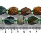 天然石インディアン瑪瑙ビーズ連売り  シードビーズで  多面カット  菱形  17~21x13~16x12~15mm  穴：1.2~1.4mm  約18~19個/連  15.35~15.79インチ（39~40.1cm） G-C182-29-02-5