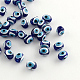 Oval Evil Eye Acrylic Beads MACR-R537-01-1