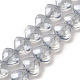 Brins de perles de verre de galvanoplastie transparentes EGLA-P050-PL02-1