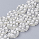 Chapelets de perles vernissées de millefiori manuelles LAMP-T005-20-1