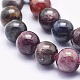 Natural Red Corundum/Ruby and Sapphire Beads Strands G-O166-04-8mm-3