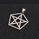 Gioielli ragazzo originale a colori 304 in acciaio inox pentagono con pendenti pentagramma X-STAS-I032-209-2