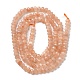 Chapelets de perles de sunstone naturelle naturelles G-F460-02-2