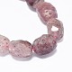 Chapelets de perles aux fraises en quartz naturel G-F632-19-2