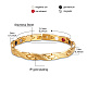 Bracelets de bande de montre de chaîne de panthère d'acier inoxydable de Shegrace JB664A-3