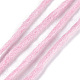 100％手作りウール糸  ピンク  3~6mm  約20m /ロール OCOR-S121-01A-12-3