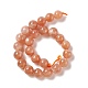 Chapelets de perles de sunstone naturelle naturelles G-A205-28B-2