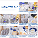 Sunnyclue diy kits de moldes de silicona para aretes colgantes en forma de lágrima DIY-SC0013-49-4