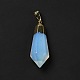 Opalite Pointed Pendants G-P474-02G-02-3