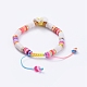 Bracelets de perles tressées en fil de nylon BJEW-JB05092-04-2
