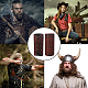 GORGECRAFT 2PCS Arm Armor Cuff Leather Gauntlet Wristband Viking Runes Odin's Symbol Valknut Pattern Embossed Unisex Leather Arm Guards for Outdoor Role-Playing Gothic Knight Costumes AJEW-WH0165-38B-5