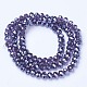 Electroplate Glass Beads Strands EGLA-A034-T1mm-A16-2