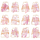 Nbeads 6 par de aretes envueltos en alambre de cuarzo natural para niñas y mujeres EJEW-NB0001-07-1