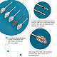 PandaHall Elite 30Pcs 5 Color Hair Accessories Iron Hair Bobby Pin Findings IFIN-PH0001-60-6