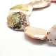 Rosa naturale perline opale fili G-F477-10-3