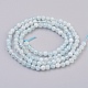 Chapelets de perles en aigue-marine naturelle G-F568-140-3mm-2