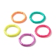 Perles de tube incurvées acryliques de couleur bonbon bracelets extensibles pour femmes BJEW-JB07312-1