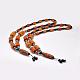 Buddhist Jewelry Natural Tibetan Agate Beaded Necklaces NJEW-F131-18-1