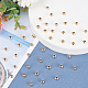 PandaHall 150pcs 6mm Gold Plated Brass Beads Long-Lasting Plated Round Round Ball Smooth Beads for Necklace KK-PH0036-68G-7