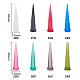 FINGERINSPIRE 80Pcs Plastic Tapered Pinhead Glue Liquid Dispenser Needles with 8 Mixed Size Dispensing Fill Needle(14GA /16GA /18GA / 20GA / 22GA / 25GA / 27GA /30GA) TOOL-BC0008-54-2