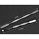 ステンレススチールスプーンパレットスパチュラスティックロッド  メイクアップ化粧品ネイルアートツール  ステンレス鋼色  11.5cm  16cm  2個/セット MRMJ-G001-24-7