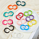 15 Paar Ohrstecker aus Acryl in 15 Farben&nbsp;EJEW-DC0001-50-4