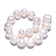 Fili di perle di perle d'acqua dolce coltivate naturali PEAR-N013-10F-4