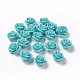 Synthetic Coral 3D Flower Rose Beads CORA-A006-15mm-033-1