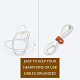 Schluchthandwerk 20 Stk. Leder Kabelbinder Kabelbinder Kabelorganisatoren Kabelmanagement für USB-Kabel Kopfhörerkabel FIND-GF0001-05-5